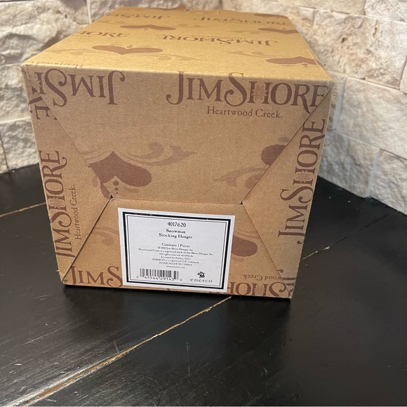 JIM SHORE Heartwood Creek Collection Snowman 2010 Mantel Stocking Hanger #407620 - Picture 10 of 10